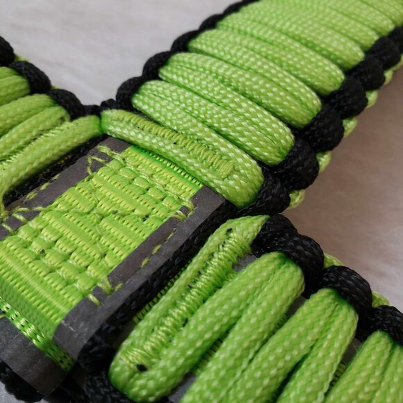 NEW! Medium KONG On the Go Green Black Adjustable Braided Reflective Dog Harness - Picture 2 of 12
